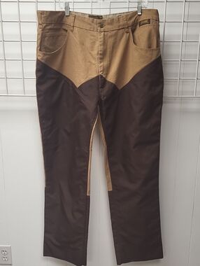 Women's Two-Tone Brown/Tan Cargo Pants, Size 16